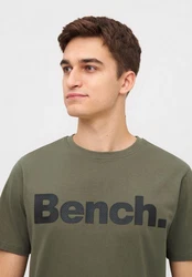 Bench. T-Shirt LEANDRO Dunkelgrün/Grün/Khaki