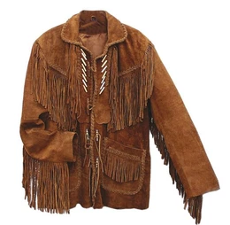 Lederjacke Codi mit Fransen und Hairpipes