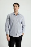 KIGILI Herrenhemd Langarm Grau/Hellblau/Blau KIGILI Herrenhemd Langarm Grau/Hellblau/Blau