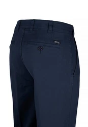 Brühl Chinohose London Dunkelblau/Blau/Hellblau