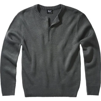 Brandit Pullover Dunkelgrau/Grau/Dunkelgrün