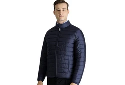 KIGILI Jackett Klassische Herrenjacken Regular Fit Mantel Dunkelblau/Hellblau/Blau
