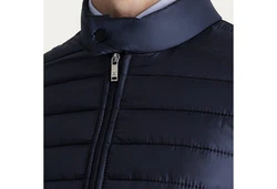 KIGILI Jackett Klassische Herrenjacken Regular Fit Mantel Dunkelblau/Hellblau/Blau
