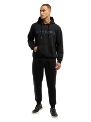 Bruno Banani Hoodie CARVER Schwarz/Hellblau
