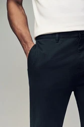 Next Chinohose Utility-Chinohose im Relaxed Fit Dunkelblau/Hellblau