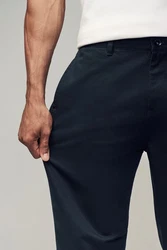 Next Chinohose Utility-Chinohose im Relaxed Fit Dunkelblau/Hellblau
