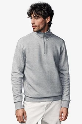 Next Sweatjacke Strukturiert mit Reißverschluss Hellgrau/Grau