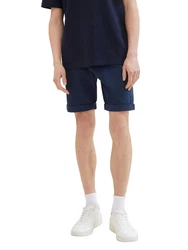 TOM TAILOR Denim Chinoshorts Dunkelblau/Blau