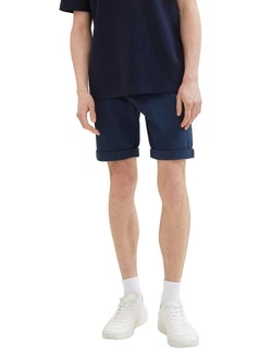 TOM TAILOR Denim Chinoshorts Dunkelblau/Blau