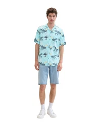 TOM TAILOR Hemd Kurzen Arm Blau