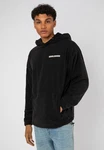 SUBLEVEL Fleecejacke Fleece Hoodie Schwarz/Hellblau