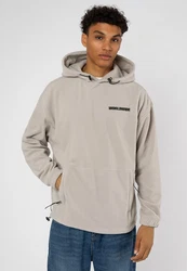 SUBLEVEL Fleecejacke Fleece Hoodie Beige/Khaki/Hellgrau/Grau/Braun