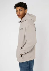 SUBLEVEL Fleecejacke Fleece Hoodie Beige/Khaki/Hellgrau/Grau/Braun