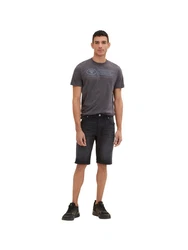 TOM TAILOR Shorts Josh Schwarz/Dunkelgrau/Grau/Dunkelblau