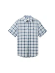 TOM TAILOR Kurzarmhemd Blau/Hellblau/Grau