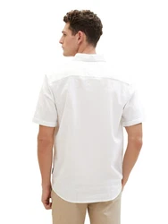 TOM TAILOR Kurzarmhemd Weiß/Creme/Khaki/Blau
