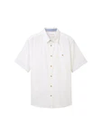 TOM TAILOR Kurzarmhemd Weiß/Creme/Khaki/Blau