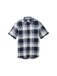 TOM TAILOR Kurzarmhemd Blau/Hellblau