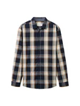 TOM TAILOR Langarmhemd Dunkelblau/Hellblau/Blau