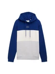 TOM TAILOR Denim Sweatshirt Hoodie mit Print Dunkelblau/Blau/Grau/Hellblau