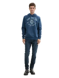 TOM TAILOR Kapuzensweatshirt Hoodie Blau/Hellblau/Dunkelblau/Türkis