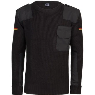 BWuM Strickpullover Bundeswehr Pullover Schwarz/Dunkelblau/Braun