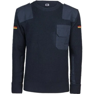 BWuM Strickpullover Bundeswehr Pullover Dunkelblau/Blau BWuM Strickpullover Bundeswehr Pullover Dunkelblau/Blau