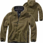 Brandit Teddyfleece Worker Pullover Dunkelgrün/Grün/Braun Brandit Teddyfleece Worker Pullover Dunkelgrün/Grün/Braun