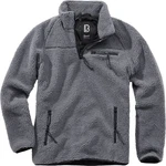 Brandit Strickpullover Troyer Teddyfleece Dunkelgrau/Grau/Hellgrau/Dunkelblau
