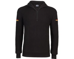 BWuM Strickpullover Troyer Schwarz/Dunkelblau/Braun/Dunkelgrau