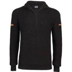 BWuM Strickpullover Troyer Schwarz/Dunkelblau/Braun/Dunkelgrau