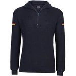 BWuM Strickpullover Troyer Dunkelblau/Blau