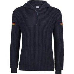 BWuM Strickpullover Troyer Dunkelblau/Blau