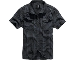 Brandit Roadstar Shirt Kurzarmhemd Grau/Dunkelgrau/Schwarz/Blau