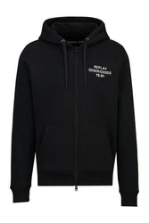 Replay Sweatshirt BRUSHED POLY COTTON FLEECE Schwarz