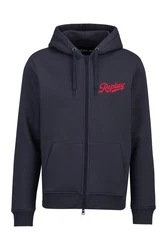 Replay Sweatshirt BRUSHED POLY COTTON FLEECE Dunkelblau/Blau/Rot