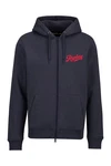 Replay Sweatshirt BRUSHED POLY COTTON FLEECE Dunkelblau/Blau/Rot