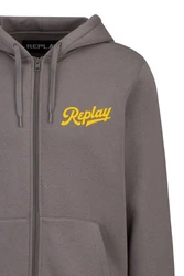 Replay Sweatshirt BRUSHED POLY COTTON FLEECE Grau/Hellgrau/Rot/Gelb/Dunkelgrau/Braun