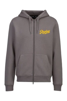 Replay Sweatshirt BRUSHED POLY COTTON FLEECE Grau/Hellgrau/Rot/Gelb/Dunkelgrau/Braun