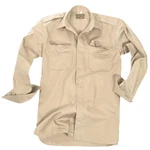 Mil-Tec Outdoorhemd US Diensthemd Langarm Braun/Khaki