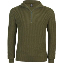 Brandit Strickpullover Bundeswehr Troyer Dunkelgrün