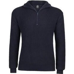Brandit Strickpullover Bundeswehr Troyer Dunkelblau/Blau/Hellblau