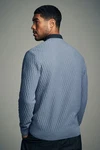 Next 2-in-1 Pullover Hemdeinsatz Grau/Blau/Hellblau/Dunkelblau
