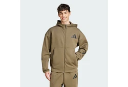 adidas Sportswear Hoodie Z.N.E. ZIP-HOODIE Khaki/Dunkelgrün/Braun