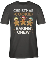 Shirtracer T-Shirt Christmas Cookie Baking Crew Lila/Dunkelgrün/Khaki/Grün/Braun/Beige