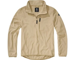Brandit Strickpullover Fleece Troyer Braun/Khaki