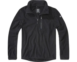 Brandit Strickpullover Fleece Troyer Dunkelblau/Schwarz/Grau