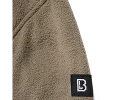 Brandit Strickpullover Fleece Troyer Dunkelblau/Schwarz/Grau