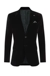 WE Fashion Jackenblazer Schwarz/Dunkelblau