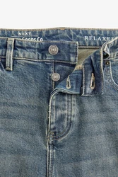 Next Relax-fit Jeans Authentische Stretch Jeans Blau/Hellblau